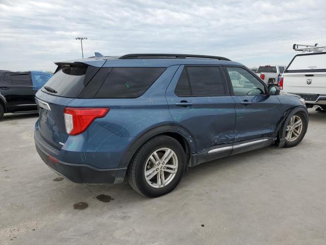 1FMSK7DH9LGB28160 - 2020 FORD EXPLORER XLT BLUE photo 3