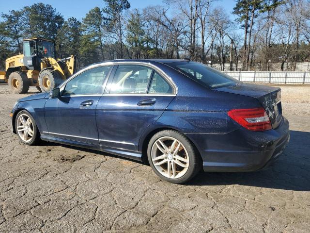 WDDGF4HB2CR199097 - 2012 MERCEDES-BENZ C 250 BLUE photo 2