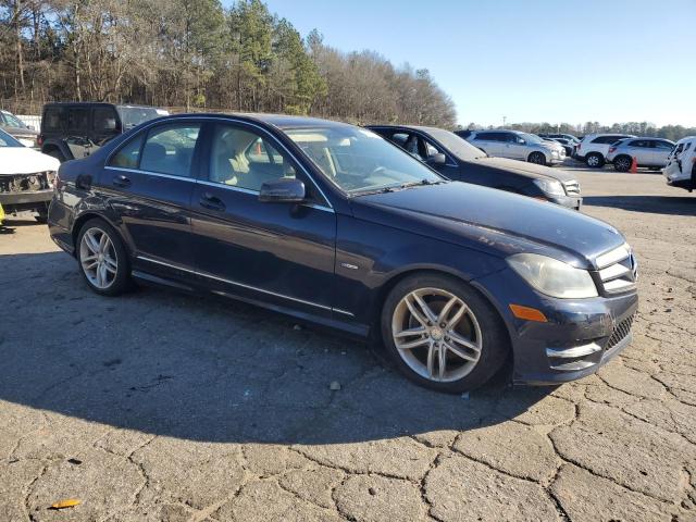 WDDGF4HB2CR199097 - 2012 MERCEDES-BENZ C 250 BLUE photo 4