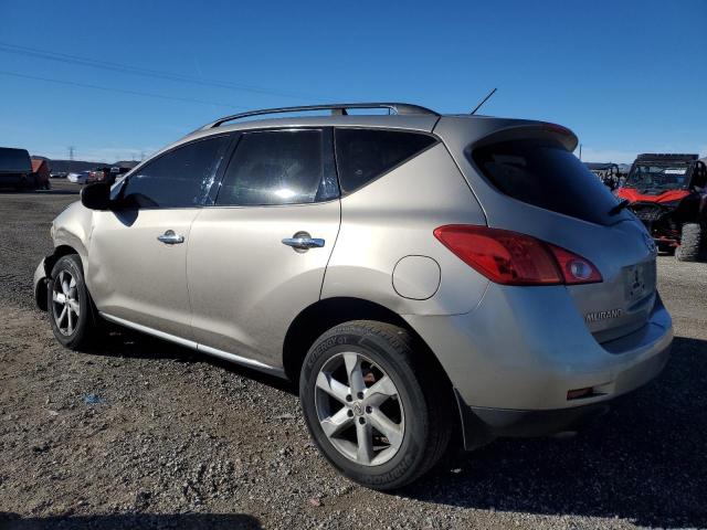 JN8AZ18W59W112431 - 2009 NISSAN MURANO S TAN photo 2