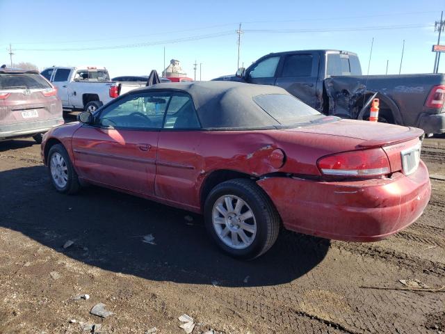 1C3EL75R76N285180 - 2006 CHRYSLER SEBRING GTC RED photo 2