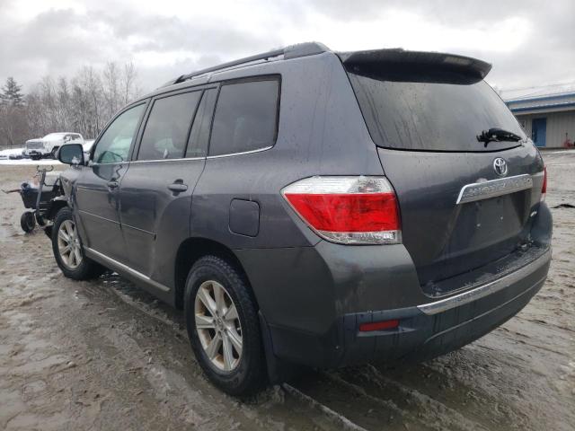 5TDBK3EH6BS070797 - 2011 TOYOTA HIGHLANDER BASE GRAY photo 2