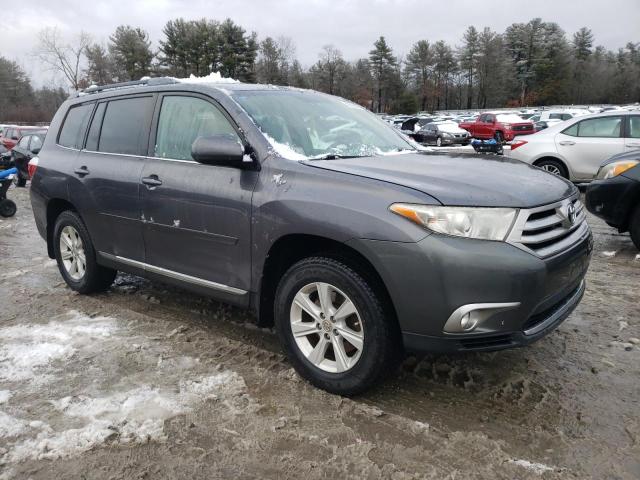 5TDBK3EH6BS070797 - 2011 TOYOTA HIGHLANDER BASE GRAY photo 4