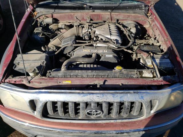 5TEHN72N73Z299528 - 2003 TOYOTA TACOMA DOUBLE CAB RED photo 11