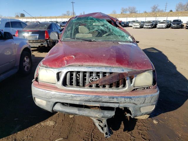 5TEHN72N73Z299528 - 2003 TOYOTA TACOMA DOUBLE CAB RED photo 5