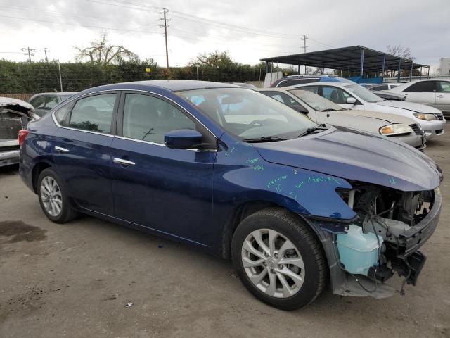 3N1AB7AP6KL613364 - 2019 NISSAN SENTRA S BLUE photo 4