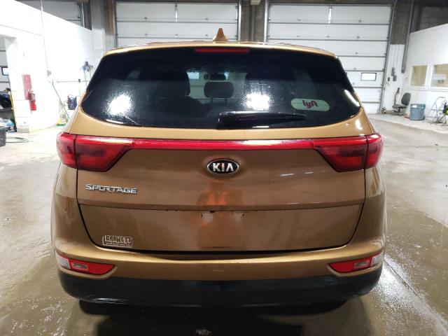 KNDPMCAC3J7447251 - 2018 KIA SPORTAGE LX ORANGE photo 6