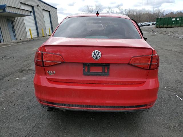 3VW4T7AJ4HM394066 - 2017 VOLKSWAGEN JETTA GLI RED photo 6