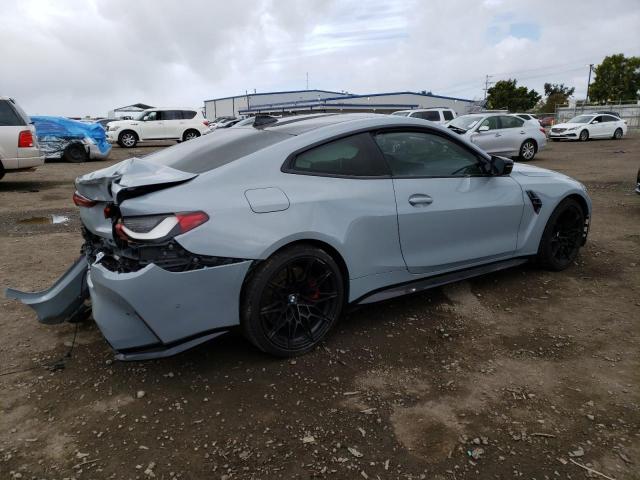 WBS33AZ08MCG80260 - 2021 BMW M4 COMPETITION GRAY photo 3
