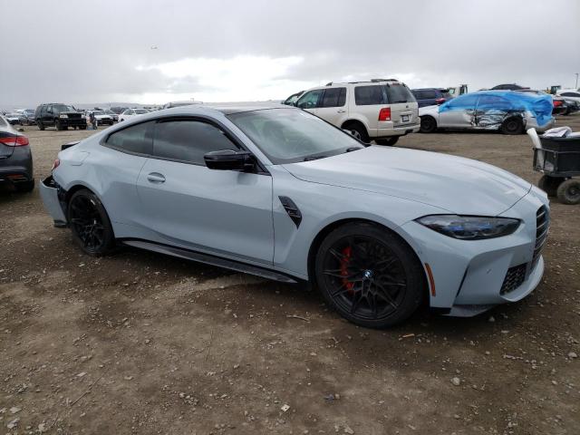 WBS33AZ08MCG80260 - 2021 BMW M4 COMPETITION GRAY photo 4