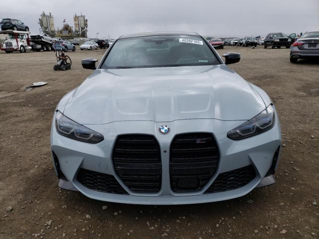 WBS33AZ08MCG80260 - 2021 BMW M4 COMPETITION GRAY photo 5