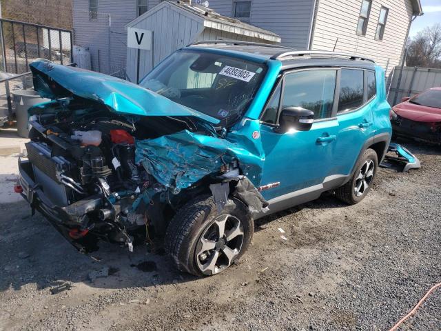 ZACNJDC18NPN69689 - 2022 JEEP RENEGADE TRAILHAWK TEAL photo 1