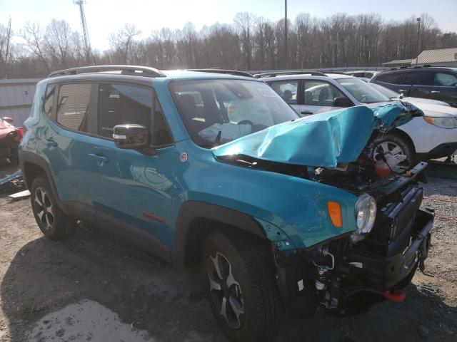 ZACNJDC18NPN69689 - 2022 JEEP RENEGADE TRAILHAWK TEAL photo 4