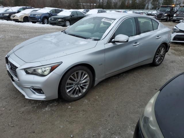 JN1EV7AR3KM593106 - 2019 INFINITI Q50 LUXE SILVER photo 1