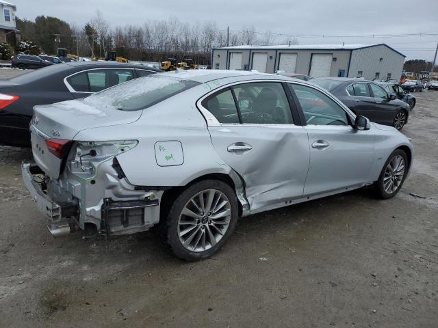 JN1EV7AR3KM593106 - 2019 INFINITI Q50 LUXE SILVER photo 3