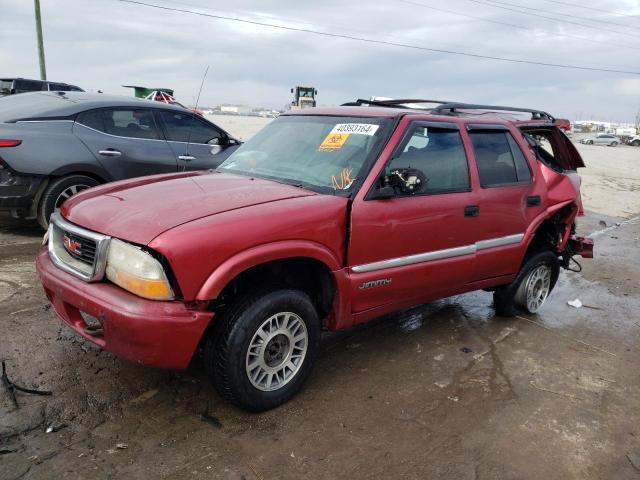 1GKDT13W112184826 - 2001 GMC JIMMY Bordeaux photo 1