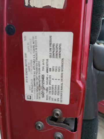 1GKDT13W112184826 - 2001 GMC JIMMY Bordeaux photo 13