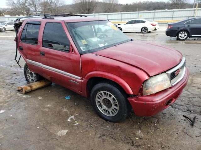 1GKDT13W112184826 - 2001 GMC JIMMY Bordeaux photo 4