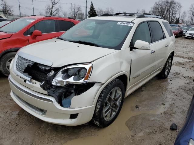 1GKKVTED2CJ410602 - 2012 GMC ACADIA DENALI WHITE photo 1