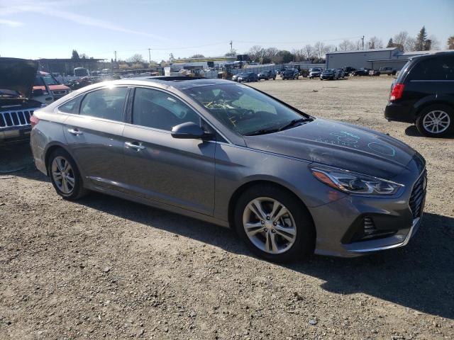 5NPE34AF6JH668476 - 2018 HYUNDAI SONATA SPORT GRAY photo 4