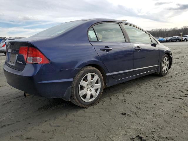 1HGFA16538L084343 - 2008 HONDA CIVIC LX BLUE photo 3