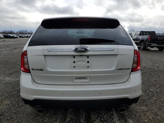 2FMDK3KC7EBB62312 - 2014 FORD EDGE LIMITED WHITE photo 6