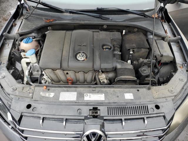 1VWBP7A39DC035837 - 2013 VOLKSWAGEN PASSAT SE GRAY photo 11