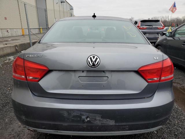 1VWBP7A39DC035837 - 2013 VOLKSWAGEN PASSAT SE GRAY photo 6