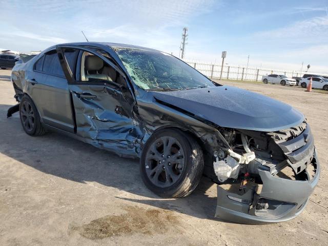 3FAHP0HA6CR101498 - 2012 FORD FUSION SE TEAL photo 4