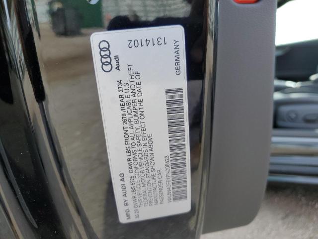 WAUW4GF51PN005423 - 2023 AUDI S5 PREMIUM PLUS შავი ფოტო 12