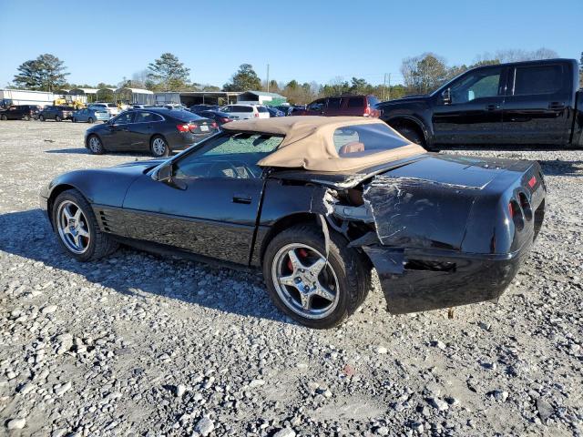 1G1YY3381M5113679 - 1991 CHEVROLET CORVETTE BLACK photo 2