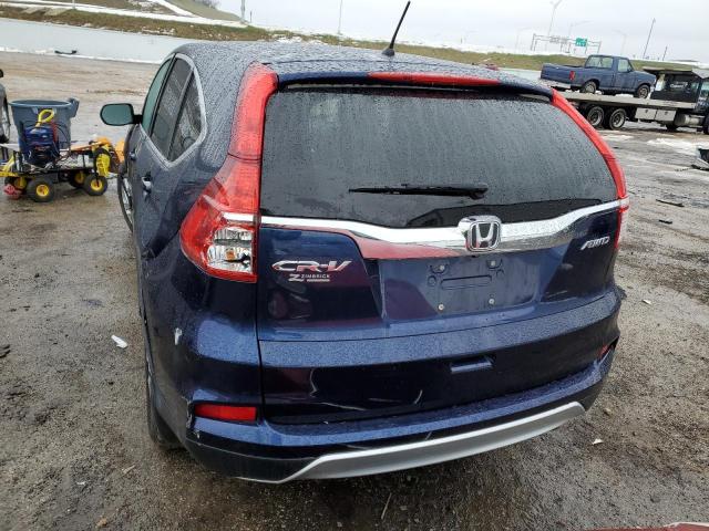 5J6RM4H56GL036118 - 2016 HONDA CR-V EX BLUE photo 6