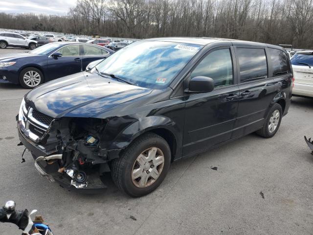 2C4RDGBG1CR131026 - 2012 DODGE GRAND CARA SE BLACK photo 1