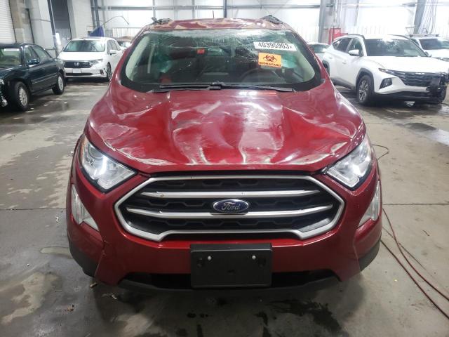 MAJ3S2GE9LC321127 - 2020 FORD ECOSPORT SE RED photo 5