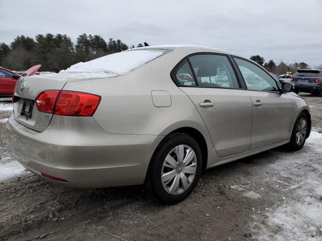 3VWD17AJ1EM293472 - 2014 VOLKSWAGEN JETTA SE TAN photo 3