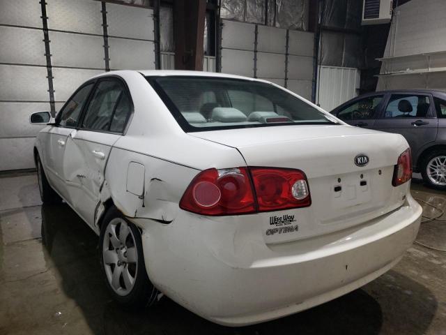 KNAGE123075126110 - 2007 KIA OPTIMA LX WHITE photo 3