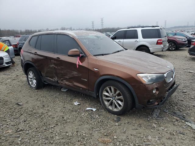 5UXWX9C53H0T00045 - 2017 BMW X3 XDRIVE28I ORANGE photo 4