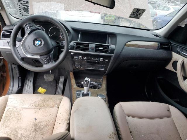 5UXWX9C53H0T00045 - 2017 BMW X3 XDRIVE28I ORANGE photo 8