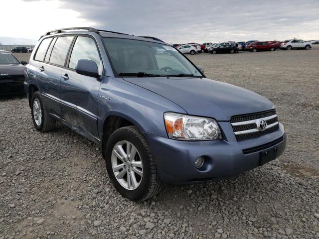 JTEEW21AX60012491 - 2006 TOYOTA HIGHLANDER HYBRID BLUE photo 1