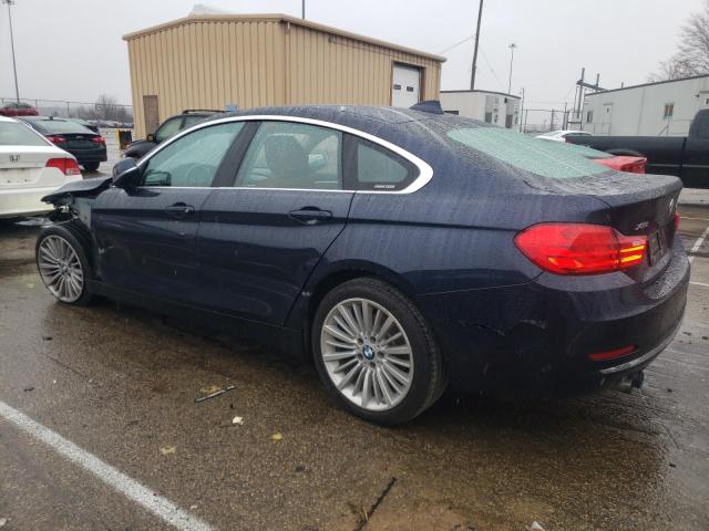 WBA4A7C5XFD415081 - 2015 BMW 428 XI GRAN COUPE BLUE photo 2