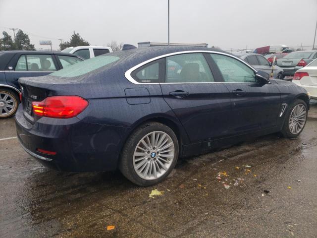 WBA4A7C5XFD415081 - 2015 BMW 428 XI GRAN COUPE BLUE photo 3