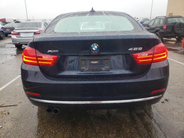 WBA4A7C5XFD415081 - 2015 BMW 428 XI GRAN COUPE BLUE photo 6