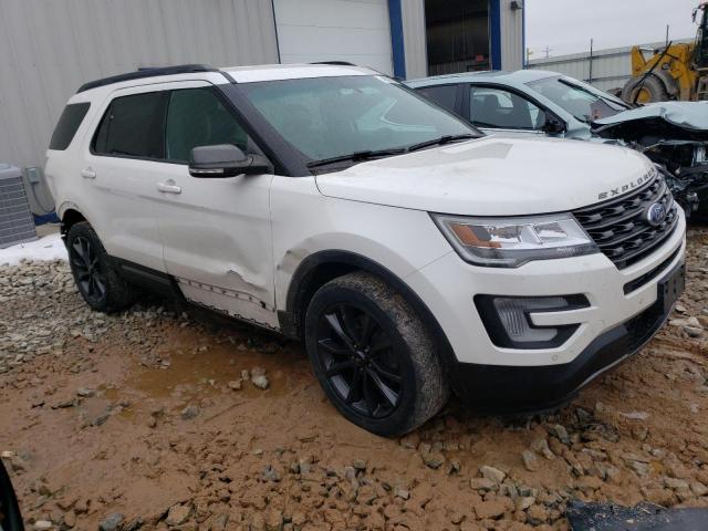 1FM5K8D82HGC16848 - 2017 FORD EXPLORER XLT WHITE photo 4