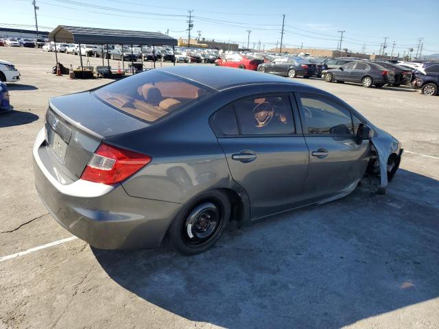 2HGFB2F53CH549034 - 2012 HONDA CIVIC LX GRAY photo 3