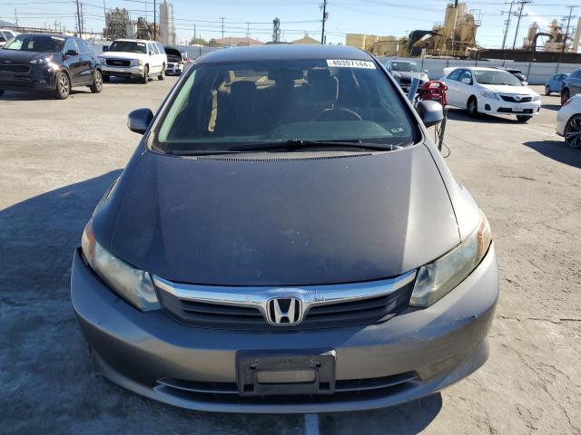 2HGFB2F53CH549034 - 2012 HONDA CIVIC LX GRAY photo 5