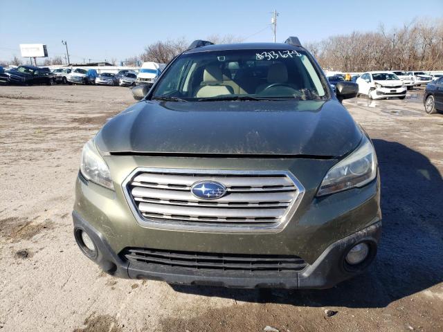 4S4BSBNC7F3313678 - 2015 SUBARU OUTBACK 2.5I LIMITED GREEN photo 5