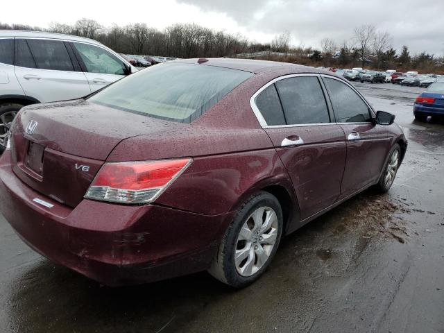 1HGCP36828A024248 - 2008 HONDA ACCORD EXL MAROON photo 3