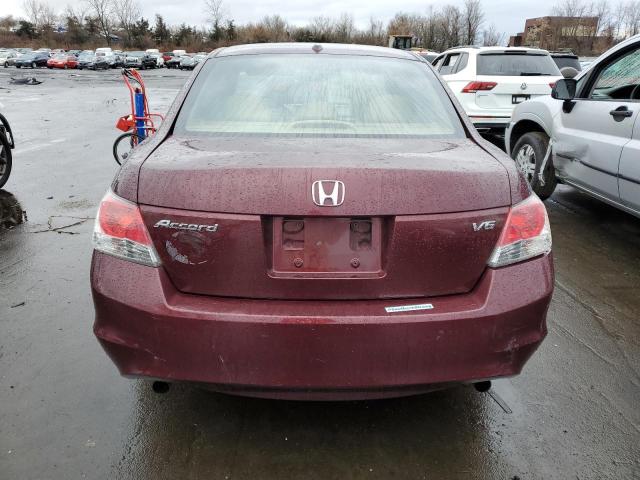 1HGCP36828A024248 - 2008 HONDA ACCORD EXL MAROON photo 6