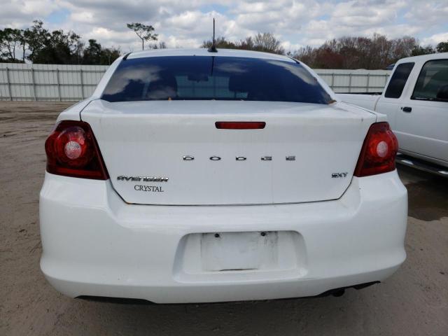 1C3CDZCB8CN266221 - 2012 DODGE AVENGER SXT WHITE photo 6