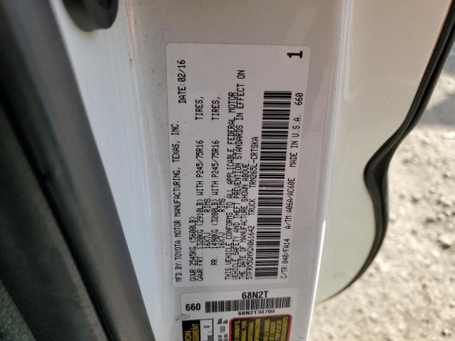 5TFRX5GN9GX061642 - 2016 TOYOTA TACOMA ACCESS CAB Ақ фото 12